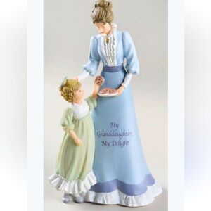 Thomas kinkade grandmother love collection Figurine - Blue and Green